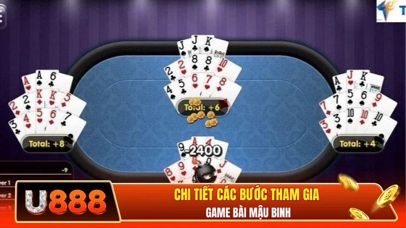 Chi tiết các bước tham gia game bài mậu binh