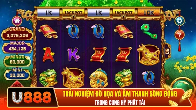 Trải nghiệm đồ họa và âm thanh sống động trong cung hỷ phát tài